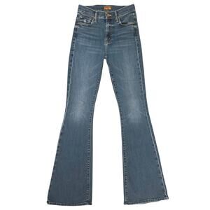 MOTHER The Weekender Jeans Flare in “Teaming Up” wash, size 24